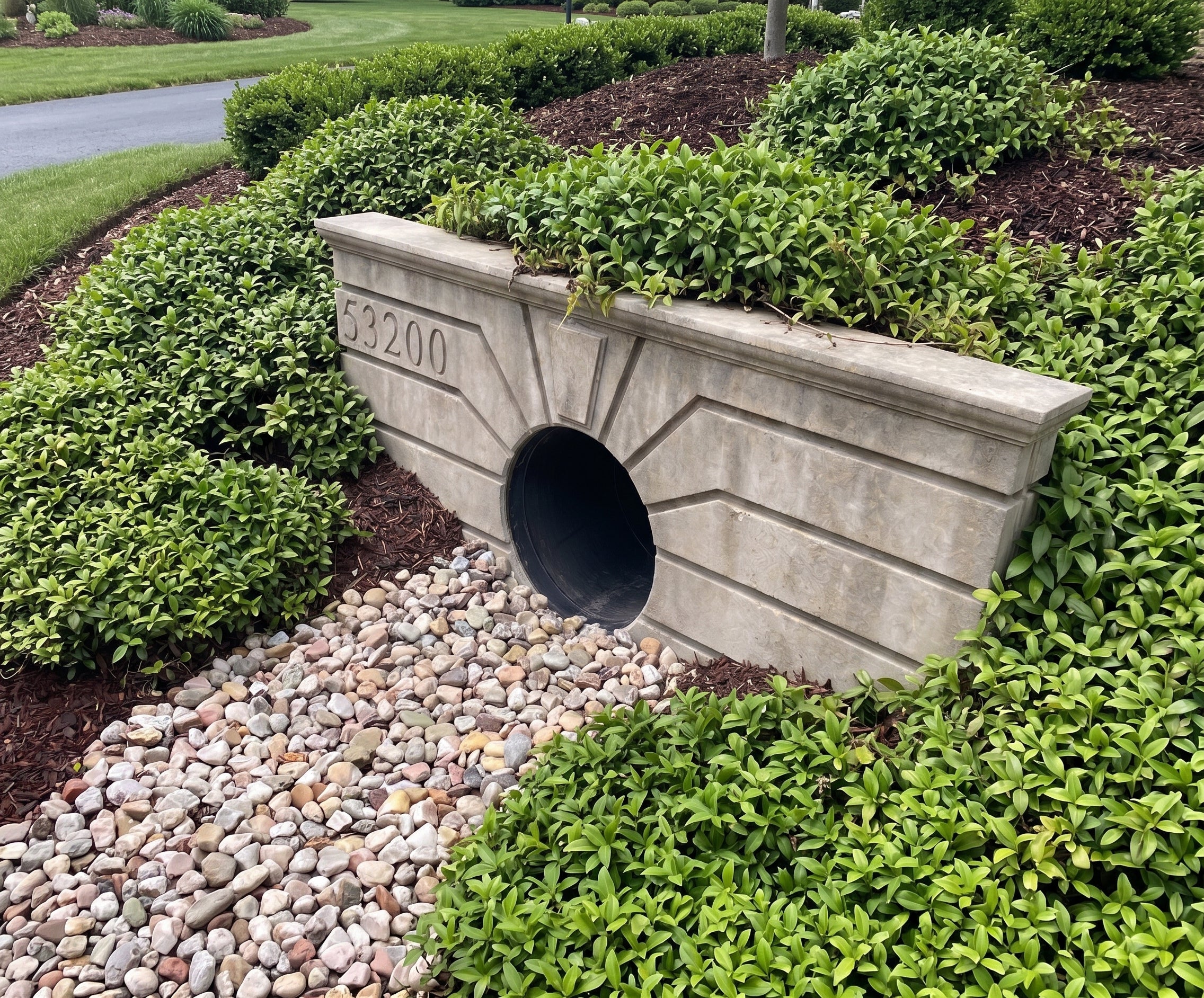 Prefabricated Concrete (GFRC) Culvert Covers - Neoclassical Bridge