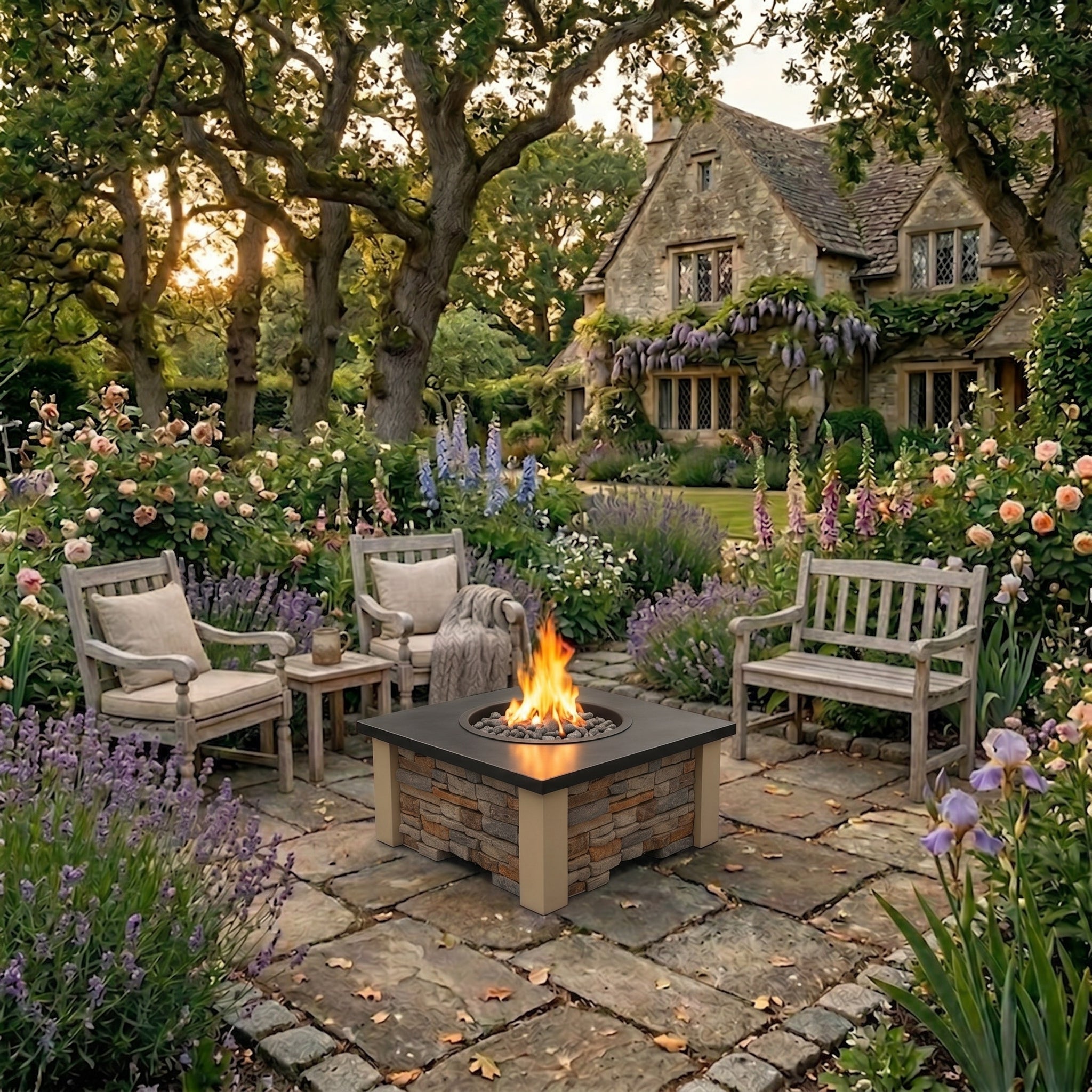 HomeBridge GFRC Prefabricated Concrete FirePits