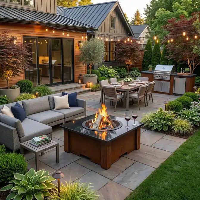 HomeBridge GFRC Prefabricated Concrete FirePits — view 64