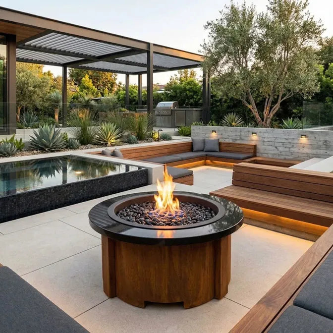 HomeBridge GFRC Prefabricated Concrete FirePits — view 29