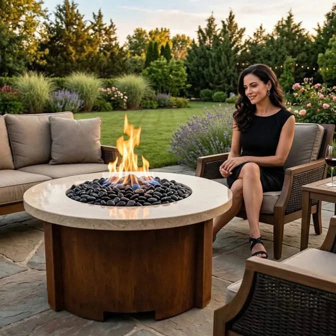 HomeBridge GFRC Prefabricated Concrete FirePits — view 27