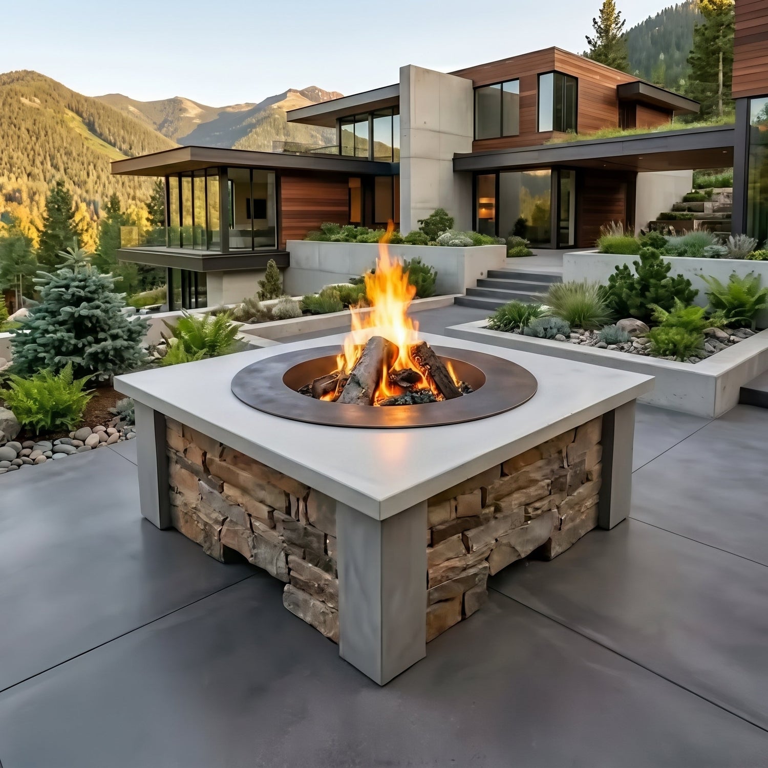 Homebridge Precast Launches HomeBridge Wood Burning Fire Pit Table, Pairing a Functional Tabletop With Proprietary Fire-Resistant GFRC Engineering