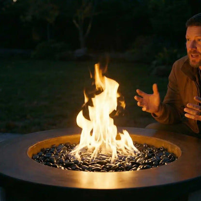 HomeBridge GFRC Prefabricated Concrete FirePits — alternate view