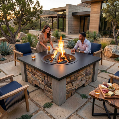 HomeBridge GFRC Prefabricated Concrete FirePits