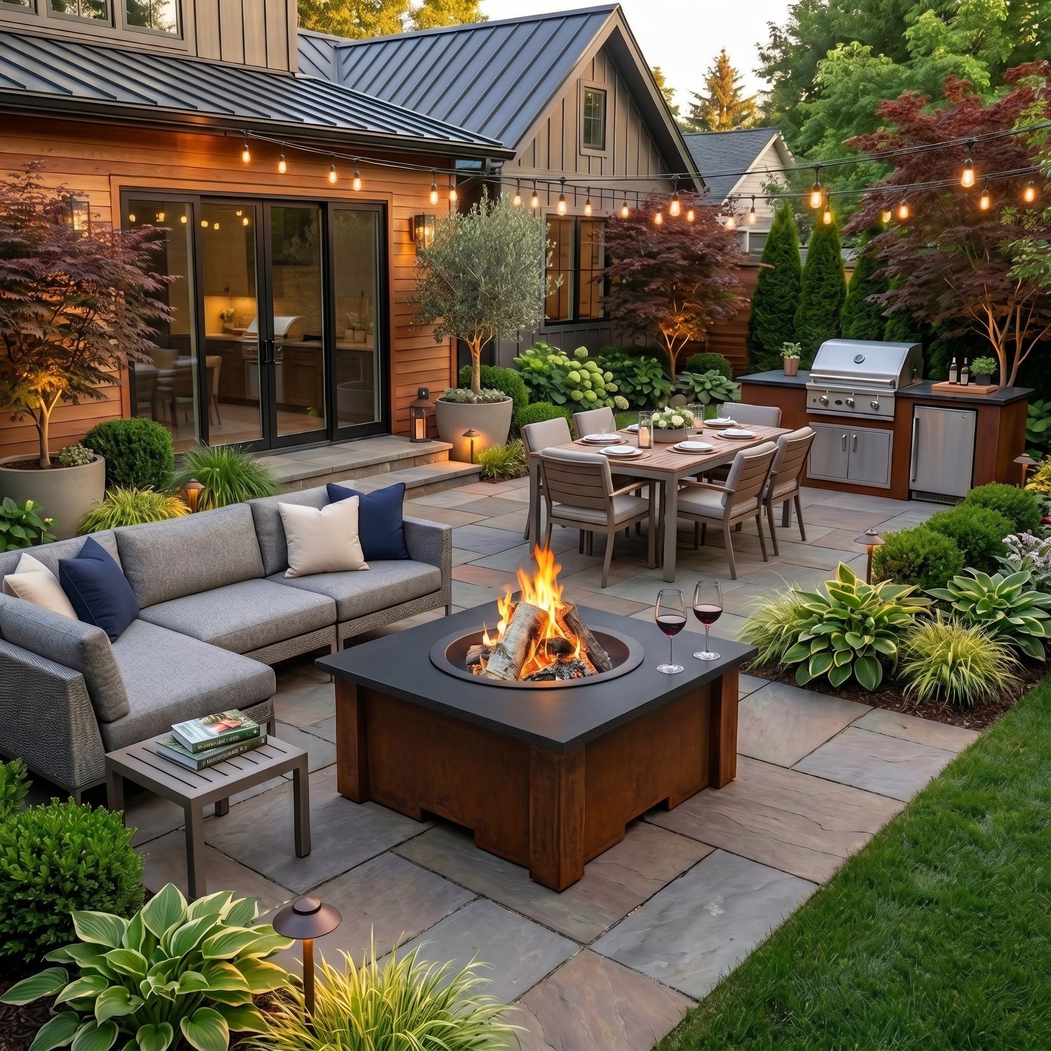 HomeBridge GFRC Prefabricated Concrete FirePits
