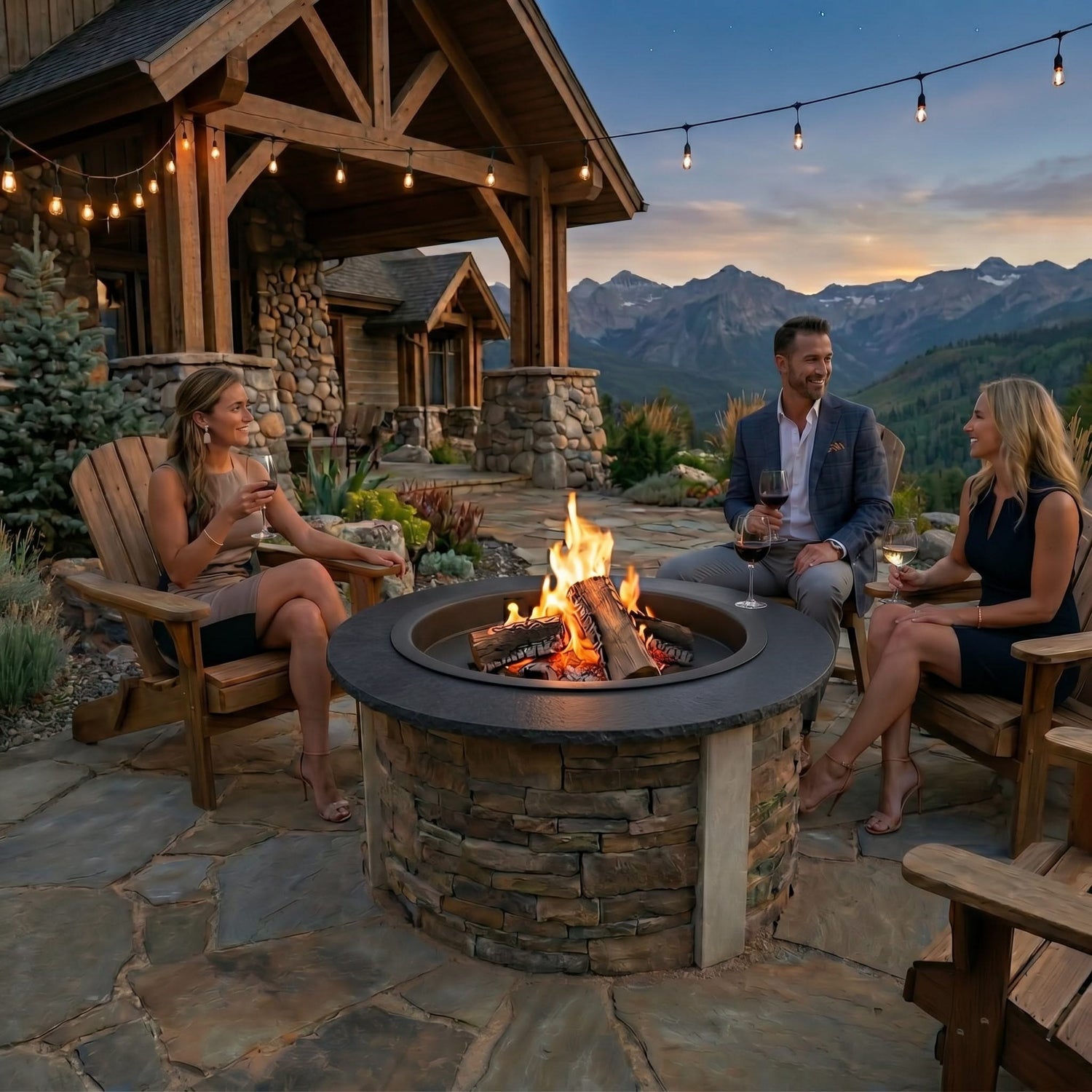 HomeBridge GFRC Prefabricated Concrete FirePits