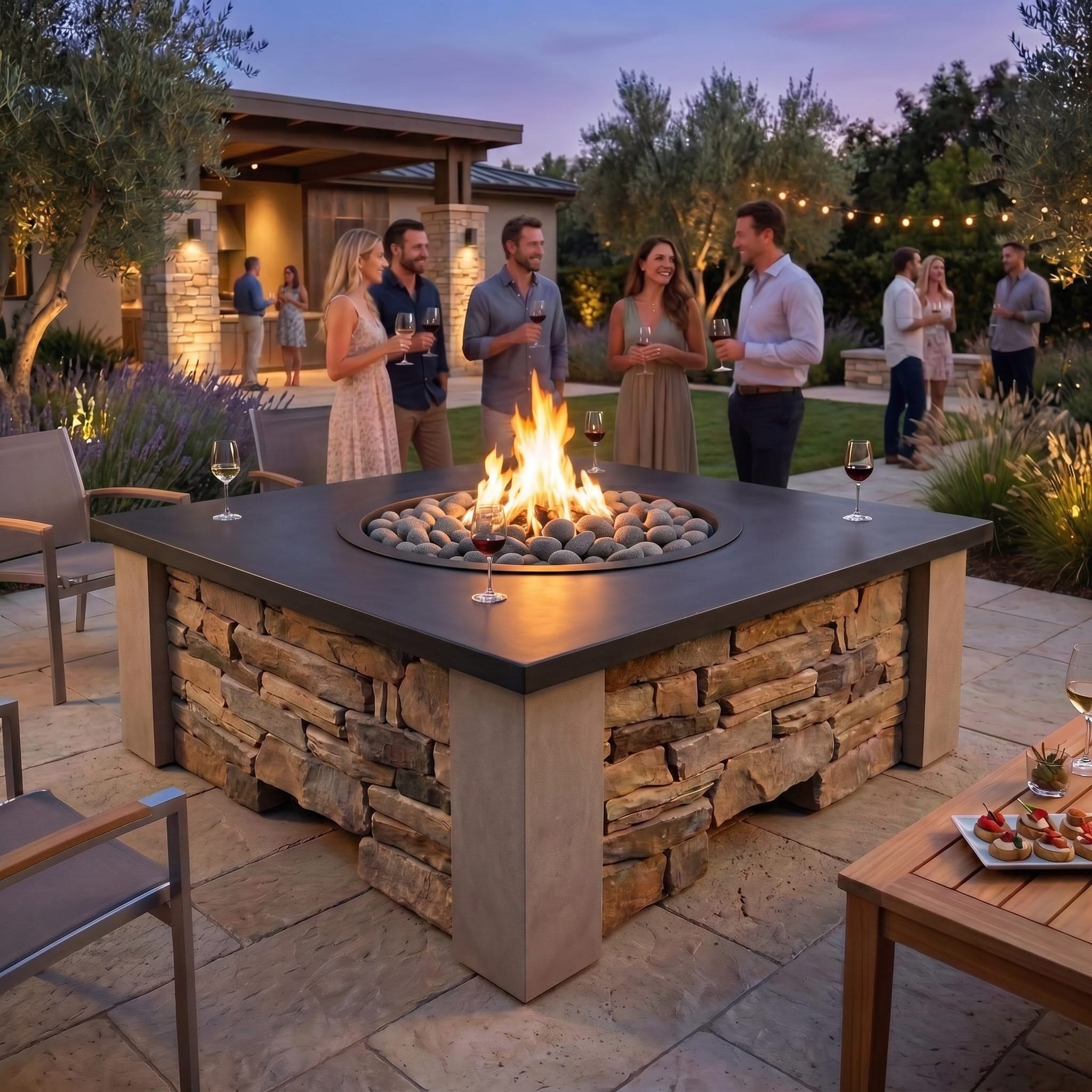 HomeBridge GFRC Prefabricated Concrete FirePits