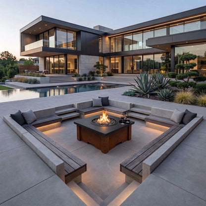 HomeBridge GFRC Prefabricated Concrete FirePits