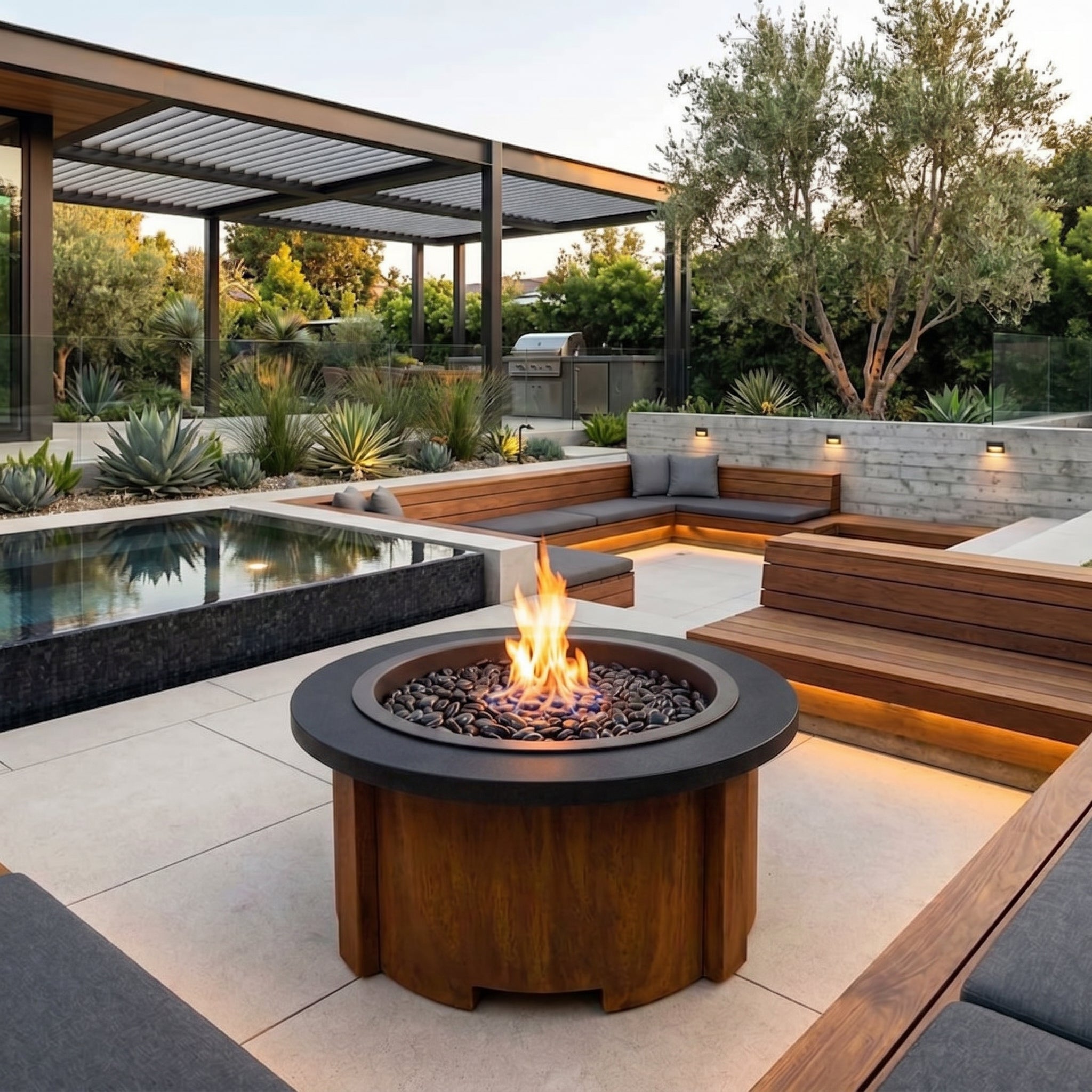 HomeBridge GFRC Prefabricated Concrete FirePits