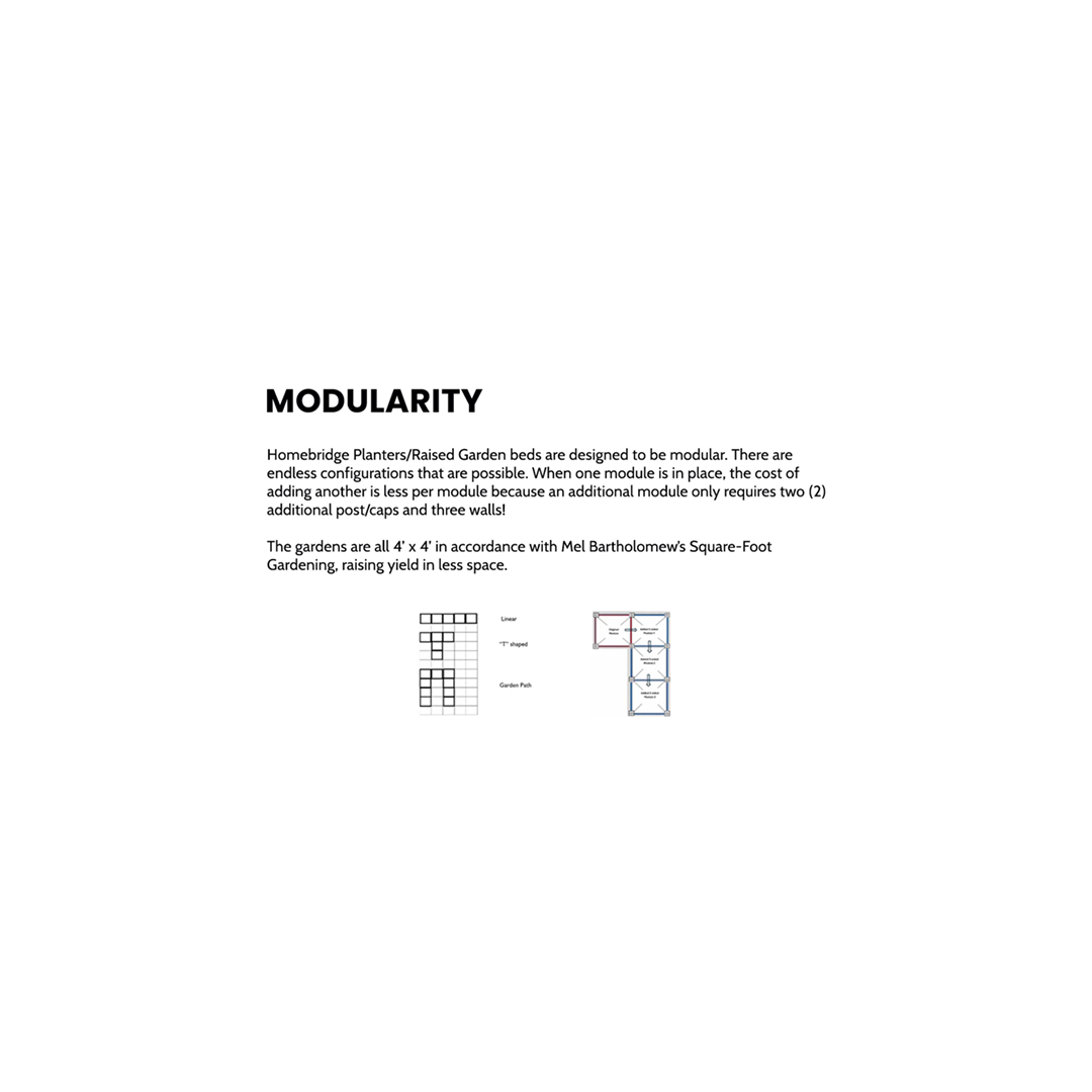 Limestone Add 2 — Homebridge GFRC Garden Bed Extension