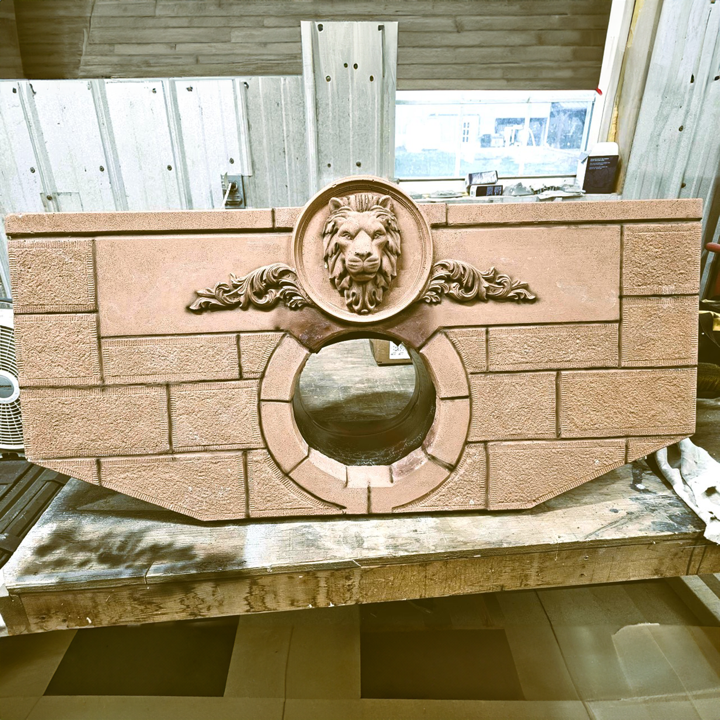 Prefabricated Concrete (GFRC) Culvert Covers - Lions Bridge