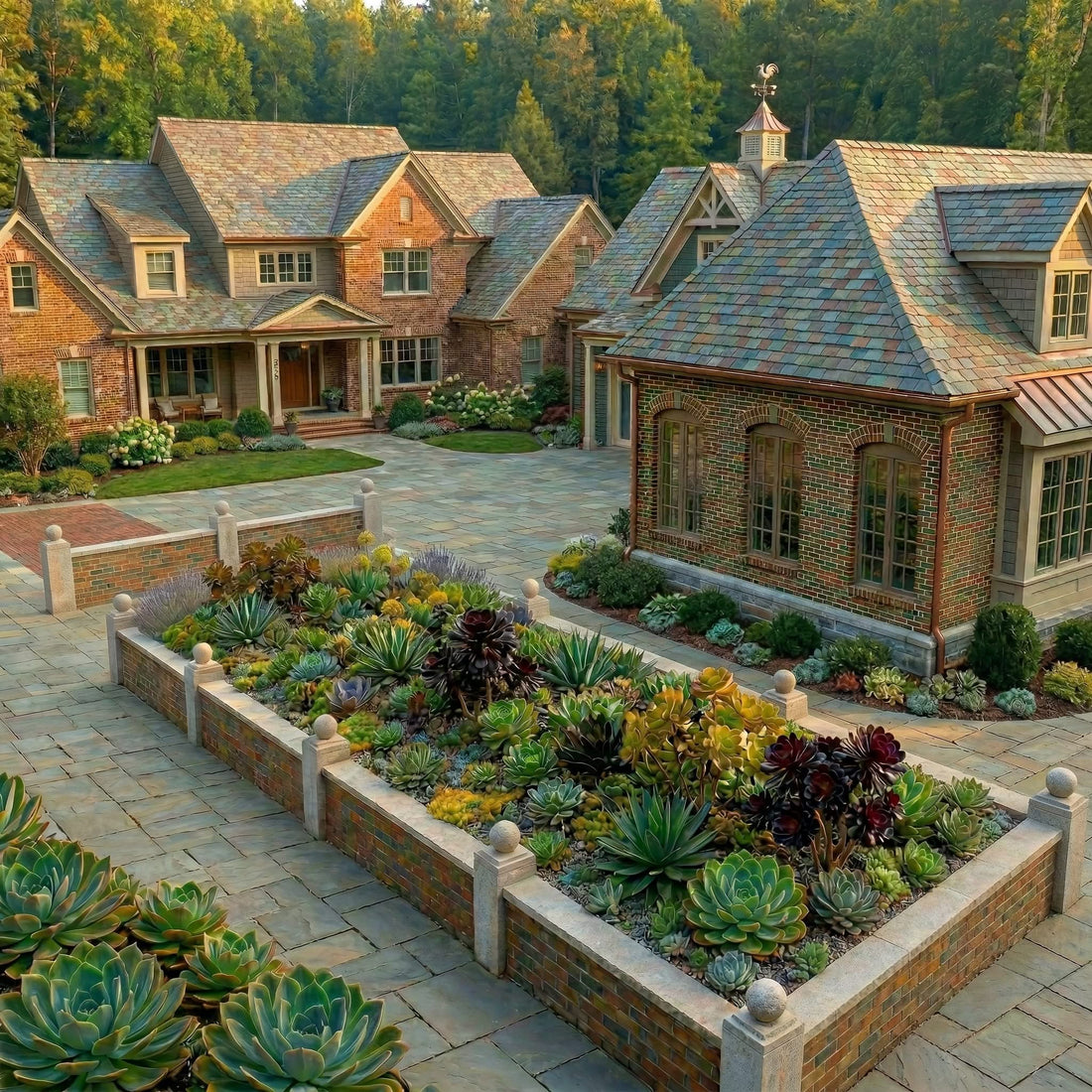 Garden Retaining Wall System ™ | Brickyard Finish