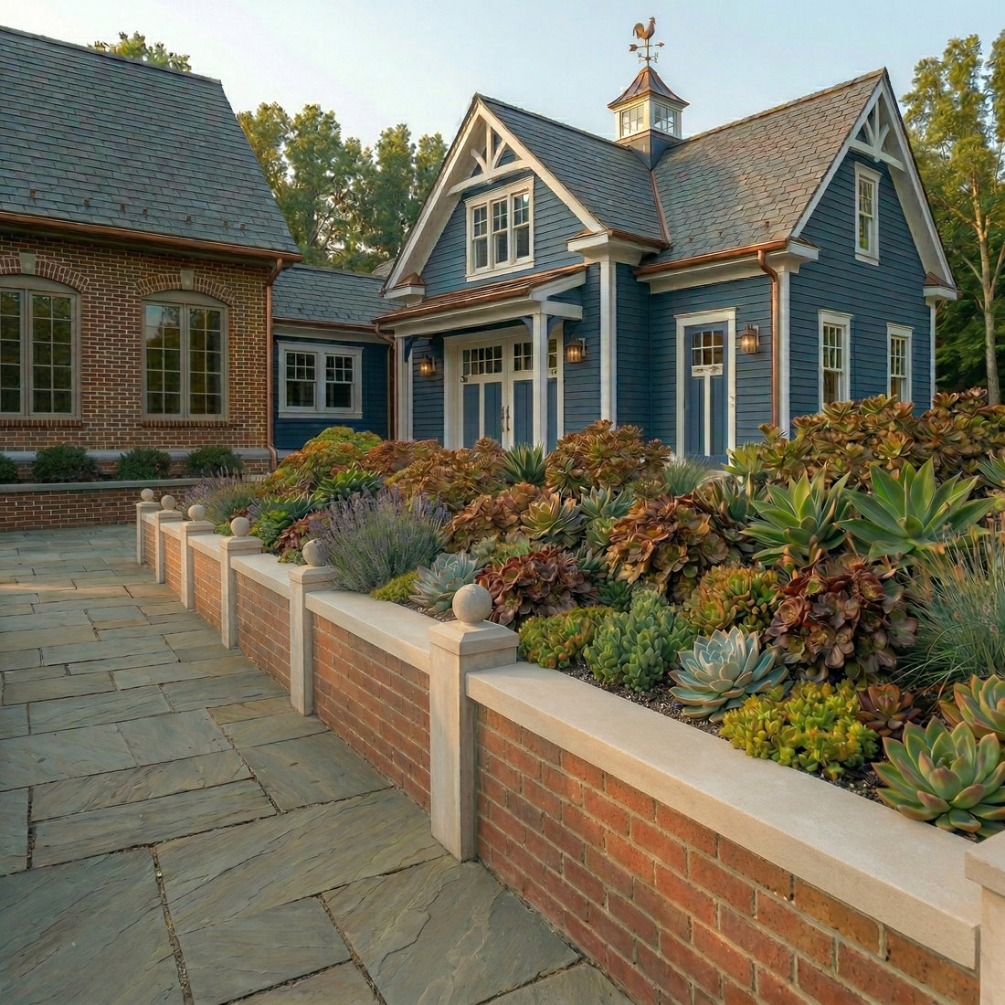 Garden Retaining Wall System ™ | Brickyard Finish