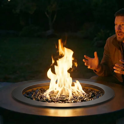 HomeBridge GFRC Concrete Fire Pit Table
