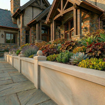 GFRC Retaining Wall Panels | Limestone — view 5