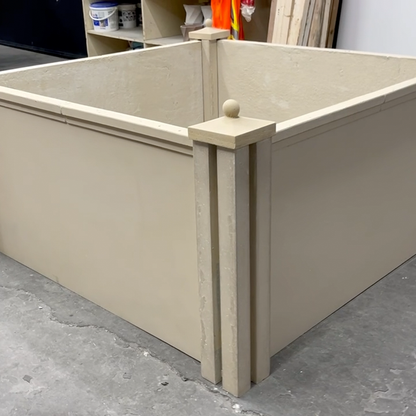 Prefabricated Concrete Garden Bed - Limestone