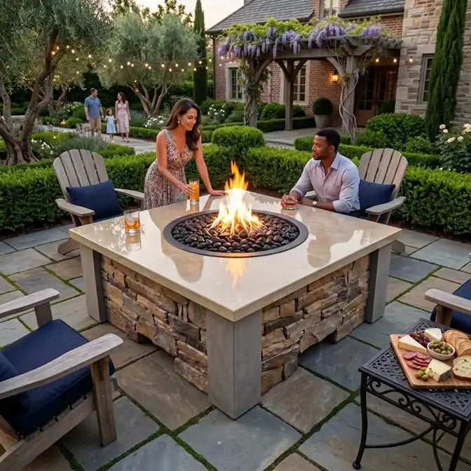 HomeBridge GFRC Prefabricated Concrete FirePits — view 42