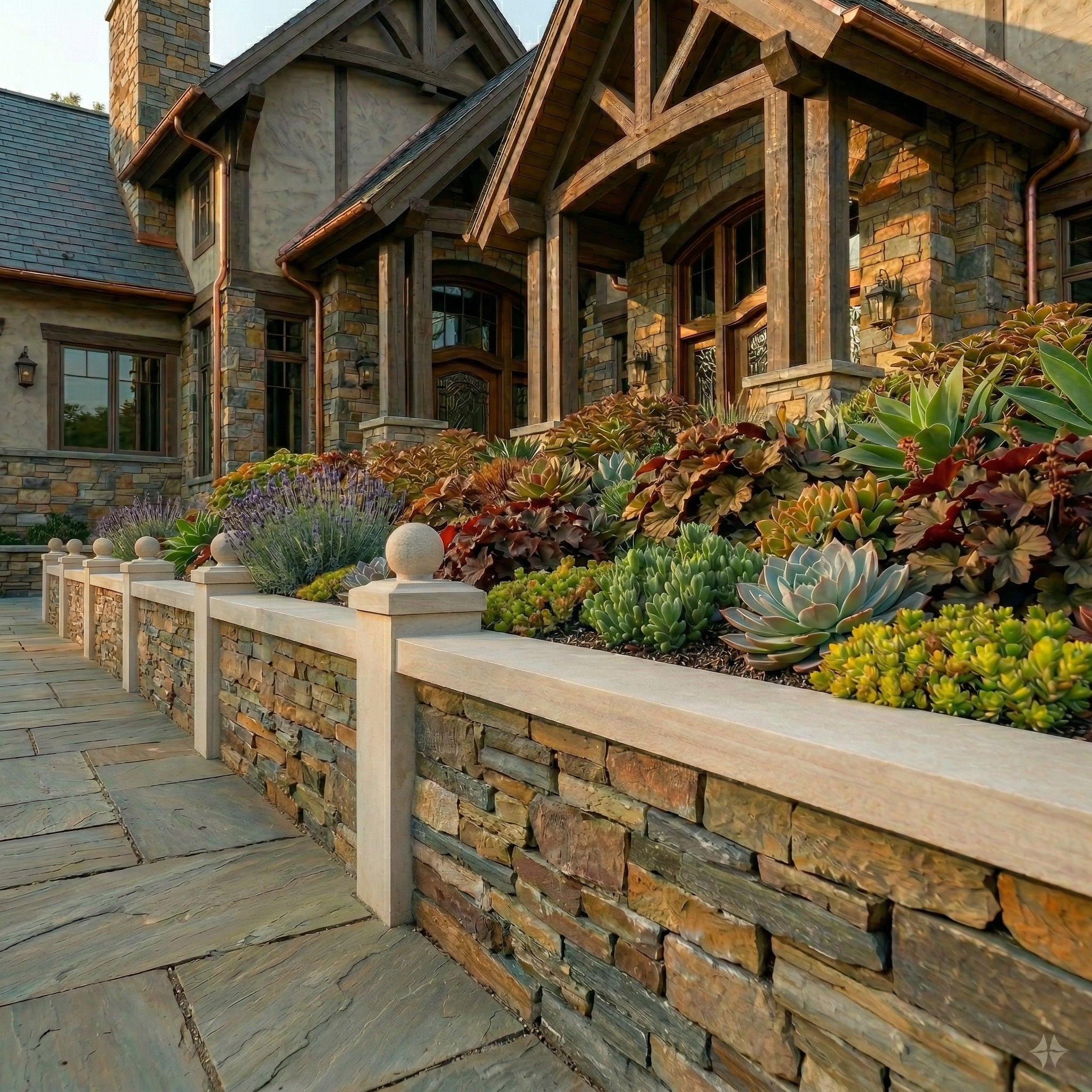 GFRC Retaining Wall Panels | Stackstone Style — alternate view