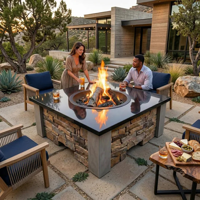 HomeBridge GFRC Prefabricated Concrete FirePits