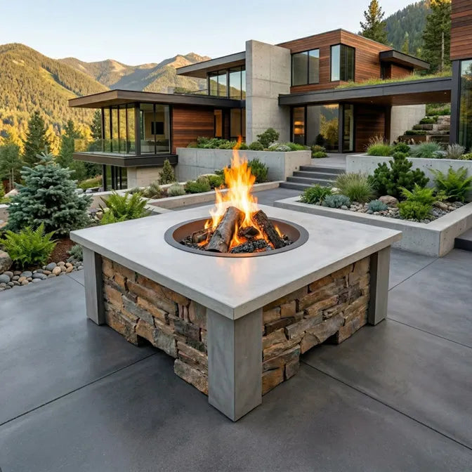 HomeBridge GFRC Prefabricated Concrete FirePits — view 15