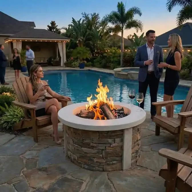 HomeBridge GFRC Prefabricated Concrete FirePits — view 47