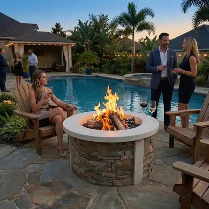 HomeBridge GFRC Prefabricated Concrete FirePits — view 47